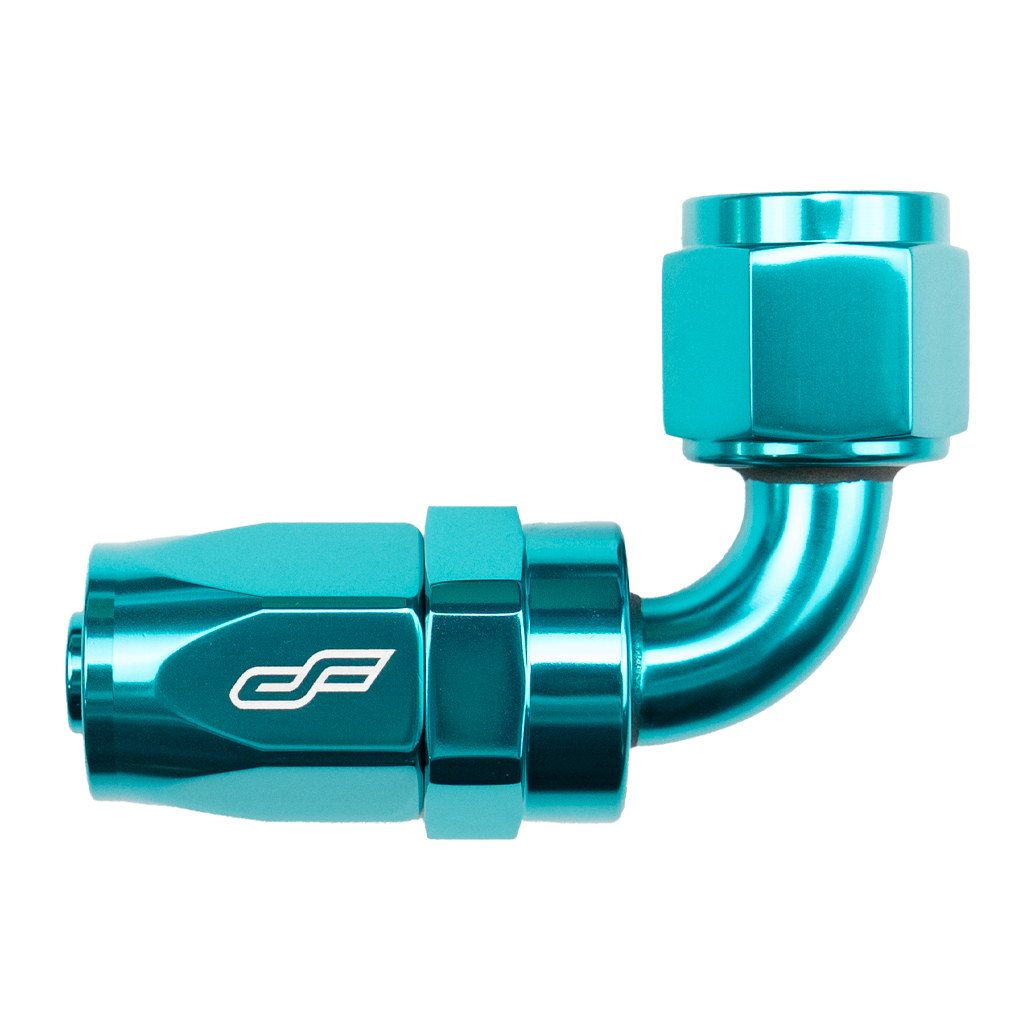 -20 AN 90 Degree Female Aluminum Hose End Fitting