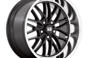 US Mags U138 SANTA CRUZ GLOSS BLACK W/ DIAMOND CUT LIP Wheel - image 1