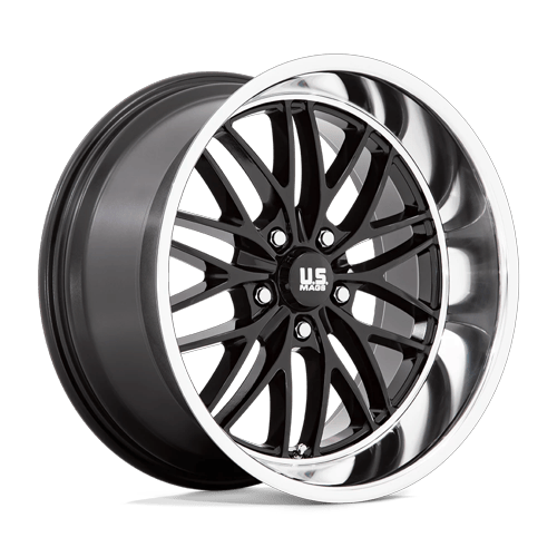 US Mags U138 SANTA CRUZ GLOSS BLACK W/ DIAMOND CUT LIP Wheel - image 1
