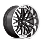 Load image into Gallery viewer, US Mags U138 SANTA CRUZ GLOSS BLACK W/ DIAMOND CUT LIP Wheel - image 1
