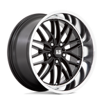 Load image into Gallery viewer, US Mags U138 SANTA CRUZ GLOSS BLACK W/ DIAMOND CUT LIP Wheel - image 2
