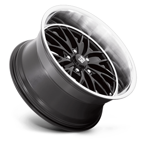 US Mags U138 SANTA CRUZ GLOSS BLACK W/ DIAMOND CUT LIP Wheel - image 3