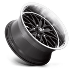 Load image into Gallery viewer, US Mags U138 SANTA CRUZ GLOSS BLACK W/ DIAMOND CUT LIP Wheel - image 3

