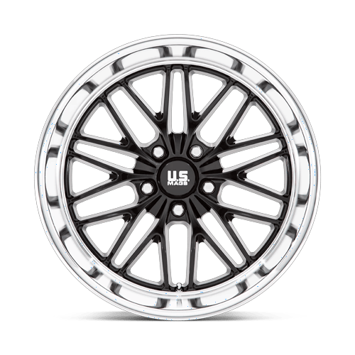 US Mags U138 SANTA CRUZ GLOSS BLACK W/ DIAMOND CUT LIP Wheel - image 4
