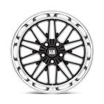 Load image into Gallery viewer, US Mags U138 SANTA CRUZ GLOSS BLACK W/ DIAMOND CUT LIP Wheel - image 4
