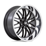 Load image into Gallery viewer, US Mags U138 SANTA CRUZ GLOSS BLACK W/ DIAMOND CUT LIP Wheel - image 6
