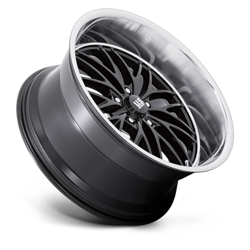 US Mags U138 SANTA CRUZ GLOSS BLACK W/ DIAMOND CUT LIP Wheel - image 7