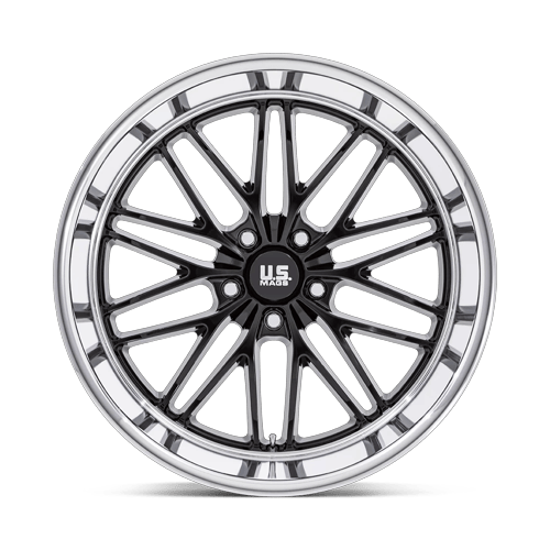 US Mags U138 SANTA CRUZ GLOSS BLACK W/ DIAMOND CUT LIP Wheel - image 8