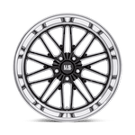 Load image into Gallery viewer, US Mags U138 SANTA CRUZ GLOSS BLACK W/ DIAMOND CUT LIP Wheel - image 8
