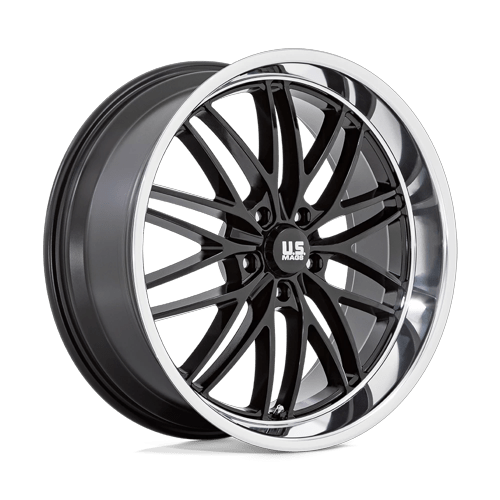 US Mags U138 SANTA CRUZ GLOSS BLACK W/ DIAMOND CUT LIP Wheel - image 9