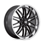 Load image into Gallery viewer, US Mags U138 SANTA CRUZ GLOSS BLACK W/ DIAMOND CUT LIP Wheel - image 9
