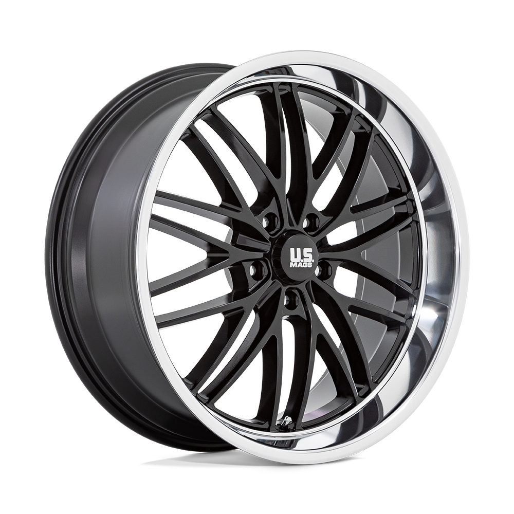 US Mags U138 SANTA CRUZ GLOSS BLACK W/ DIAMOND CUT LIP Wheel - image 10