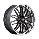 Load image into Gallery viewer, US Mags U138 SANTA CRUZ GLOSS BLACK W/ DIAMOND CUT LIP Wheel - image 10
