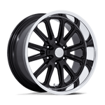 Load image into Gallery viewer, US Mags UC145 RAMBLER 6 GLOSS BLACK DIAMOND CUT LIP Wheel - image 1
