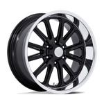 Load image into Gallery viewer, US Mags UC145 RAMBLER 6 GLOSS BLACK DIAMOND CUT LIP Wheel - image 2
