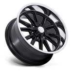 Load image into Gallery viewer, US Mags UC145 RAMBLER 6 GLOSS BLACK DIAMOND CUT LIP Wheel - image 3
