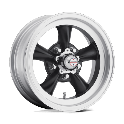 American Racing Vintage VN105 TORQ THRUST D SATIN BLACK W/ MACHINED LIP Wheel - image 1