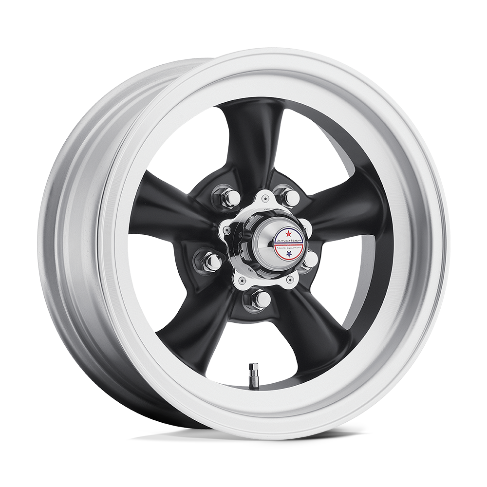 American Racing Vintage VN105 TORQ THRUST D SATIN BLACK W/ MACHINED LIP Wheel - image 2