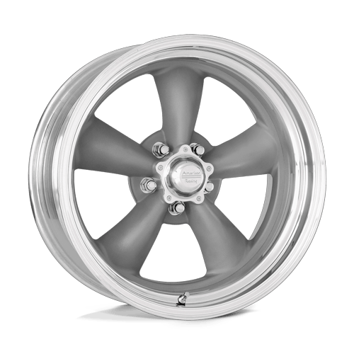 American Racing Vintage VN205 CLASSIC TORQ THRUST II TORQ THRUST GRAY W/ POLISH LIP Wheel - image 1