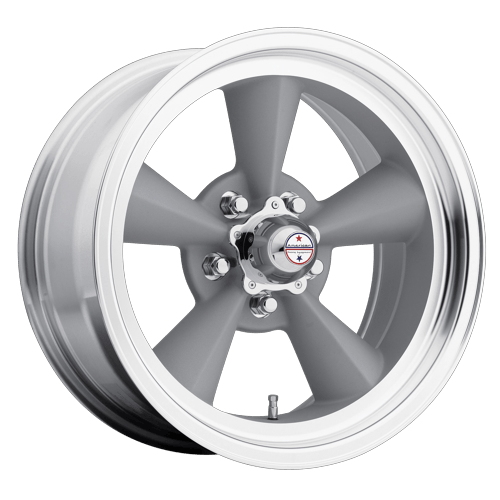 American Racing Vintage VN309 TT O VINTAGE SILVER W/ MACHINED LIP Wheel - image 1