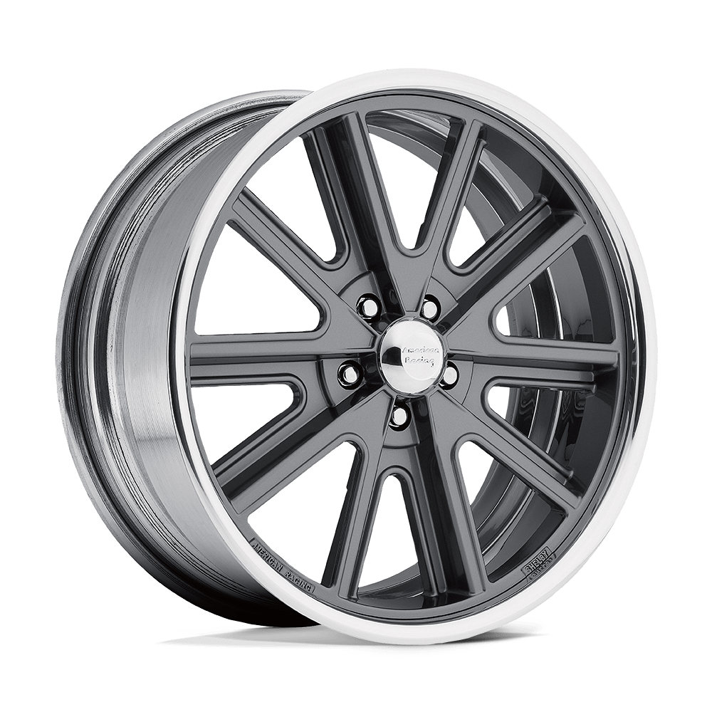 American Racing Vintage VN407 COBRA TWO-PC MAG GRAY POLISH BARREL Wheel - image 2