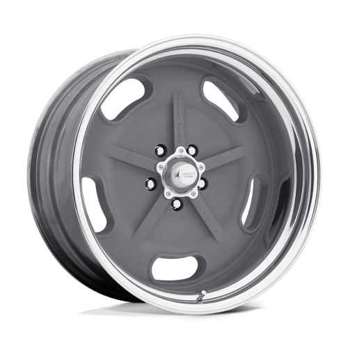 American Racing Vintage VN470 SALT FLAT MAG GRAY W/ POLISHED BARREL Wheel - image 1