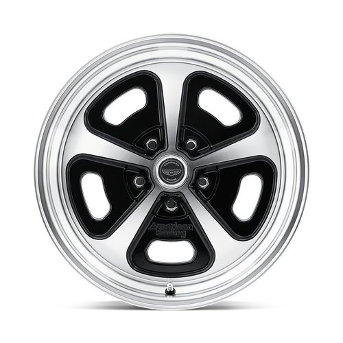 American Racing Vintage VN501 500 MONO CAST GLOSS BLACK MACHINED Wheel - image 3