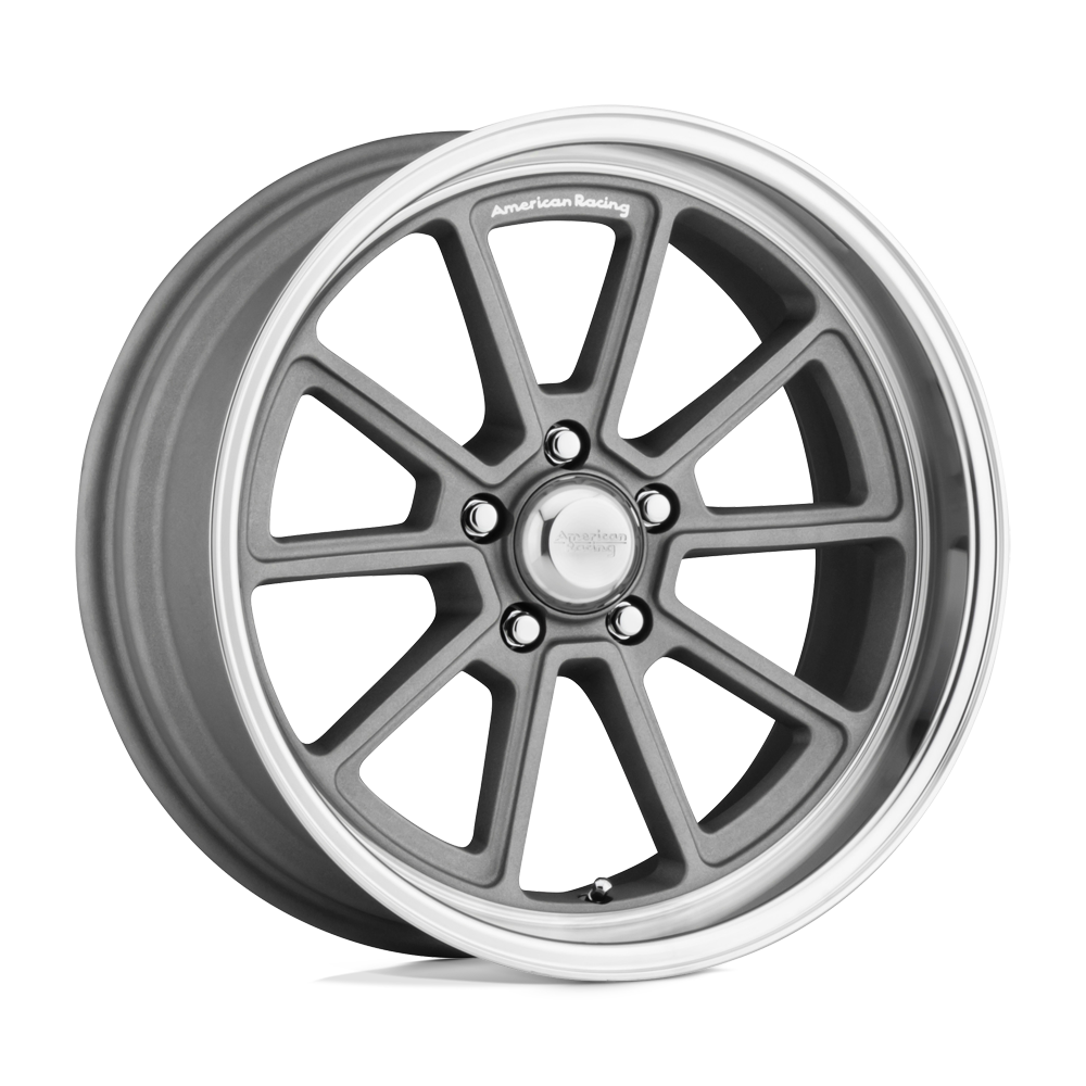 American Racing Vintage VN510 DRAFT VINTAGE SILVER W/ DIAMOND LIP Wheel - image 2