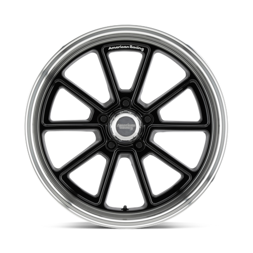 American Racing Vintage VN510 DRAFT GLOSS BLACK W/ DIAMOND CUT LIP Wheel - image 3