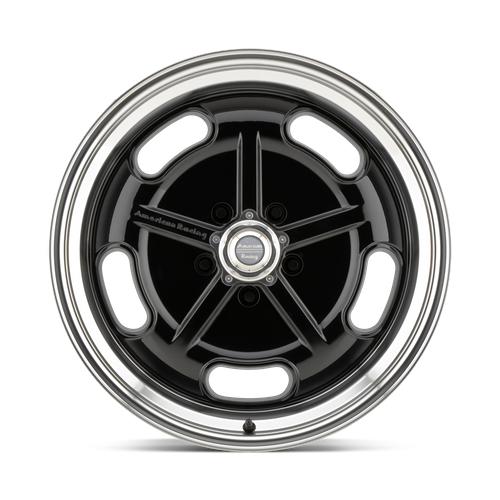American Racing Vintage VN511 SALT FLAT GLOSS BLACK W/ DIAMOND CUT LIP Wheel - image 3
