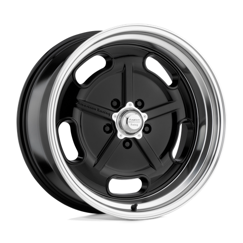 American Racing Vintage VN511 SALT FLAT GLOSS BLACK W/ DIAMOND CUT LIP Wheel - image 2