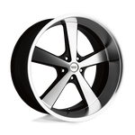 Load image into Gallery viewer, American Racing Vintage VN701 NOVA GLOSS BLACK MACHINED Wheel - image 2
