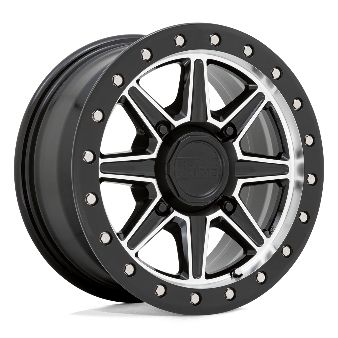 Black Rhino Hard Alloys - UTV WEBB UTV GLOSS BLACK W/ MACHINED FACE Wheel - image 2