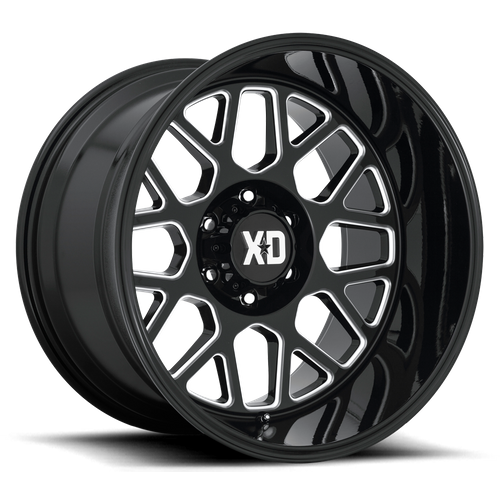 XD XD849 GRENADE II GLOSS BLACK MILLED Wheel - image 2
