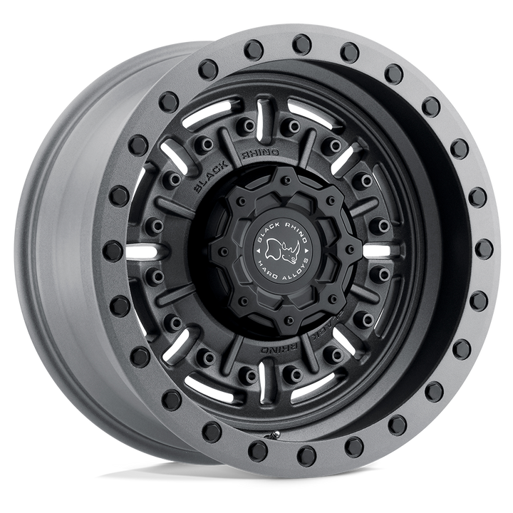 Black rhino abrams textured matte gunmetal wheel   image 2