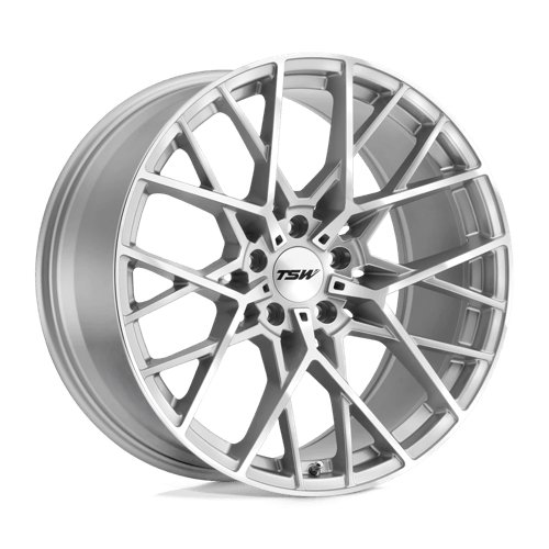 TSW SEBRING SILVER W/ MIRROR CUT FACE Wheel - image 1