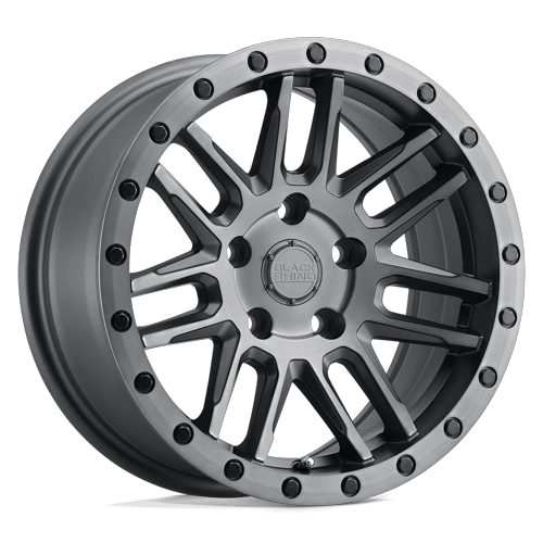 Black rhino arches matte brushed gunmetal blk blt wheel   image 1