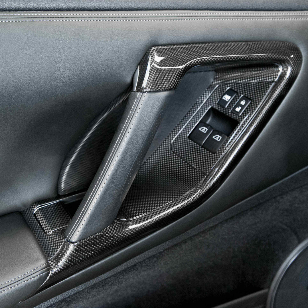 Seibon Carbon fiber interior door trim set for 2009-2016 Nissan GT-R (12-Piece Set) - image 5