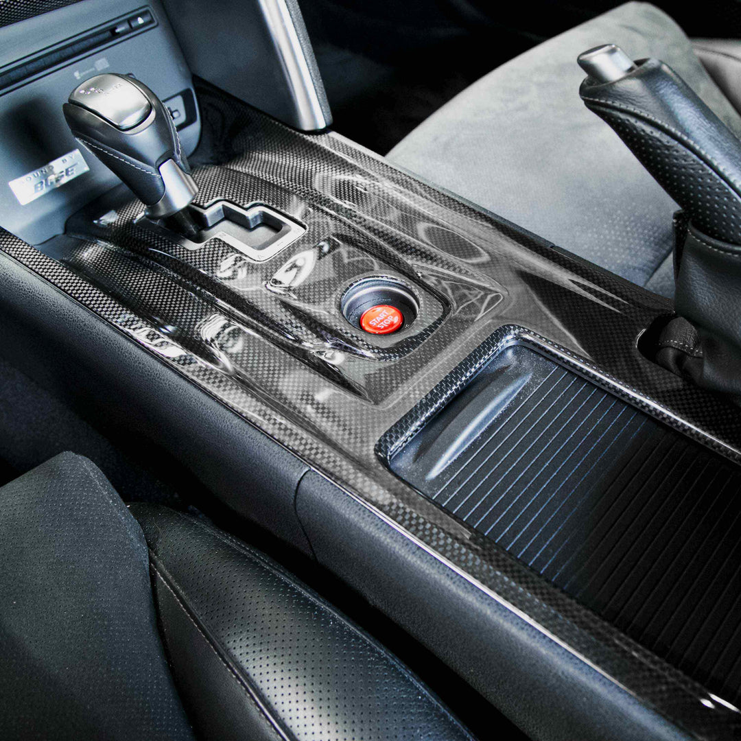 Seibon Carbon fiber center shifter bezel for 2009-2016 Nissan GT-R - image 2
