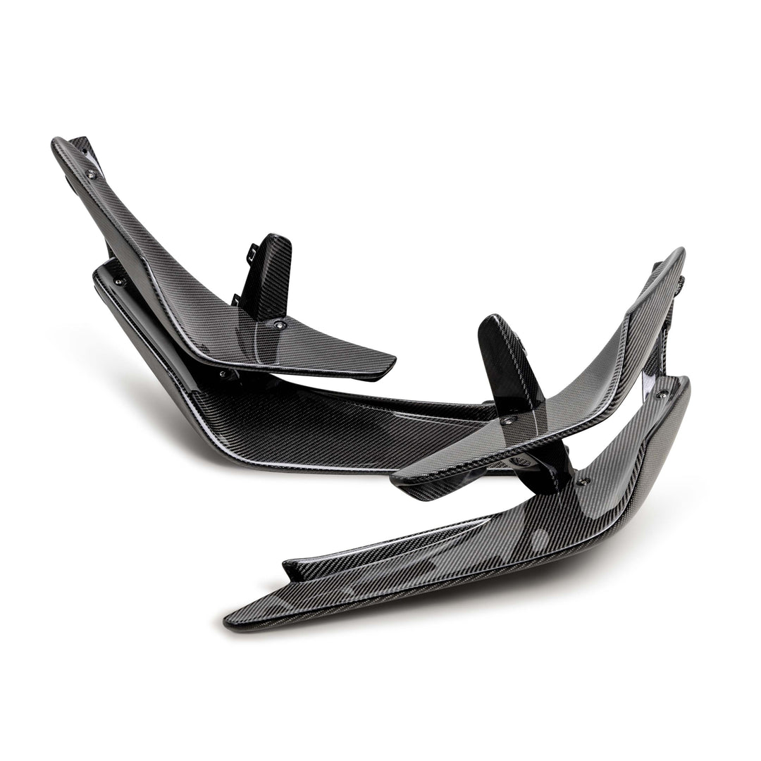 Seibon Carbon fiber Front Bumper Canards for 2023-2026 Honda Civic Type R - image 1