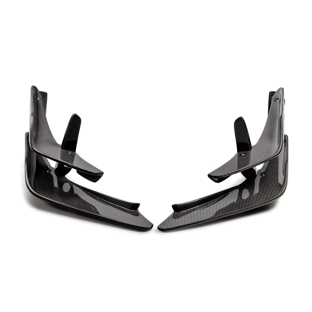 Seibon Carbon fiber Front Bumper Canards for 2023-2026 Honda Civic Type R - image 2
