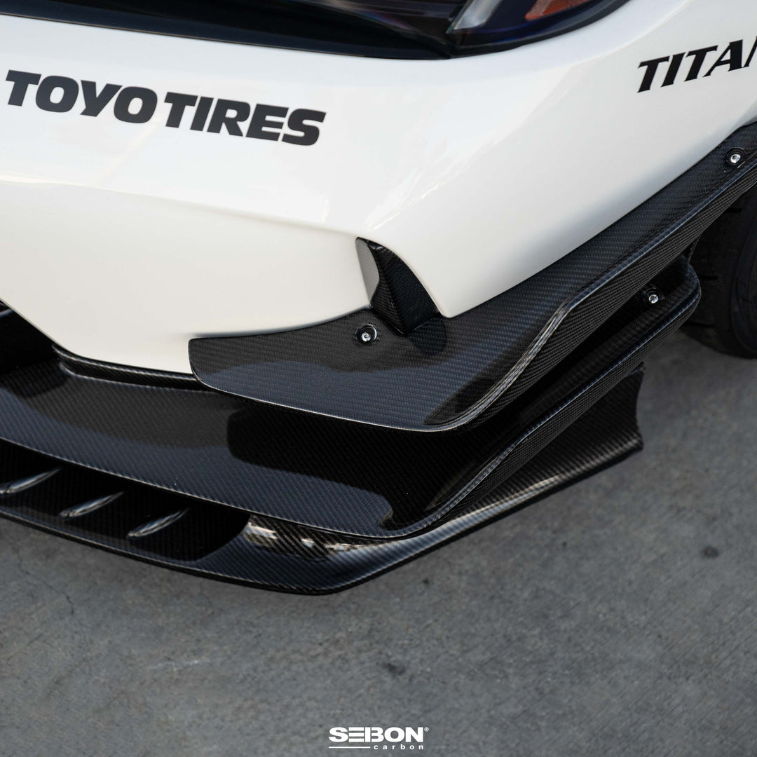 Seibon Carbon fiber Front Bumper Canards for 2023-2026 Honda Civic Type R - image 8