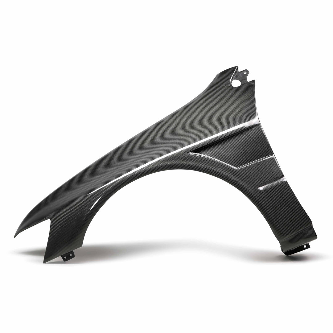 Seibon Carbon fiber fenders for 2003-2006 Mitsubishi Lancer EVO8 (10mm Wider) - image 1