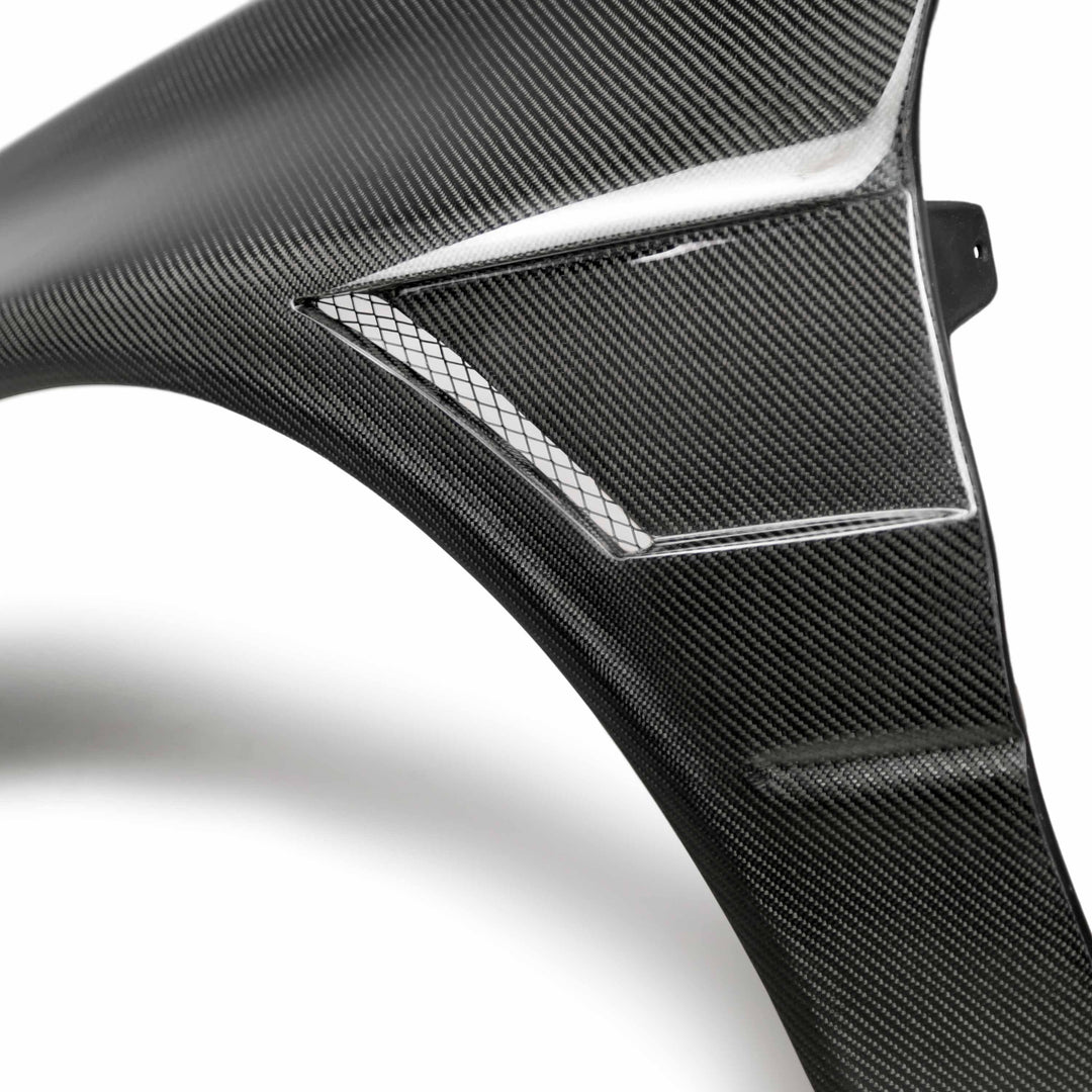 Seibon Carbon fiber fenders for 2003-2006 Mitsubishi Lancer EVO8 (10mm Wider) - image 5