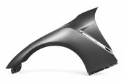 Seibon OEM-style Dry Carbon Fiber front fenders for 2009-2024 Nissan GT-R - Matte - image 1