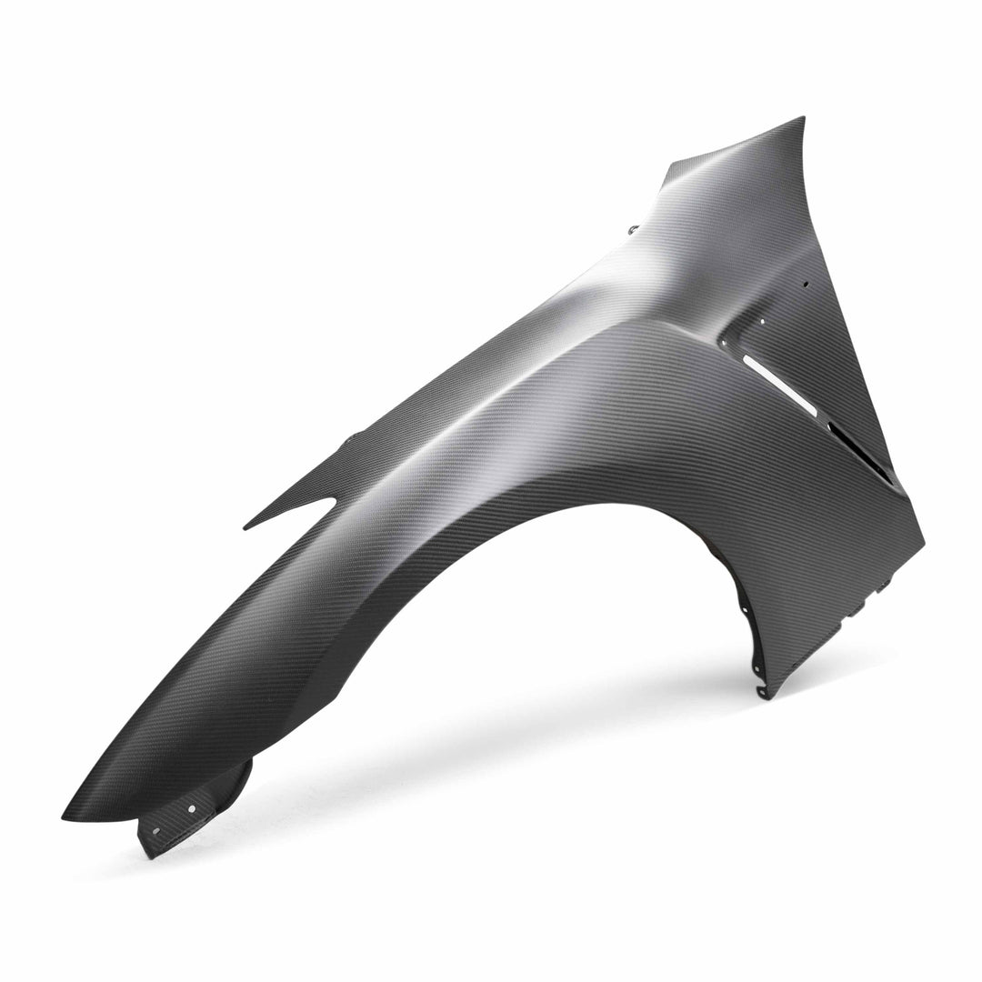 Seibon OEM-style Dry Carbon Fiber front fenders for 2009-2024 Nissan GT-R - Matte - image 2