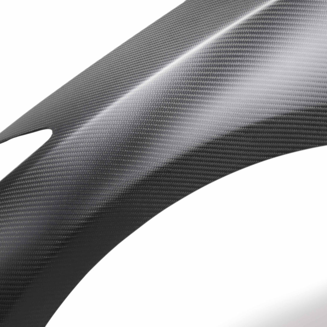 Seibon OEM-style Dry Carbon Fiber front fenders for 2009-2024 Nissan GT-R - Matte - image 4