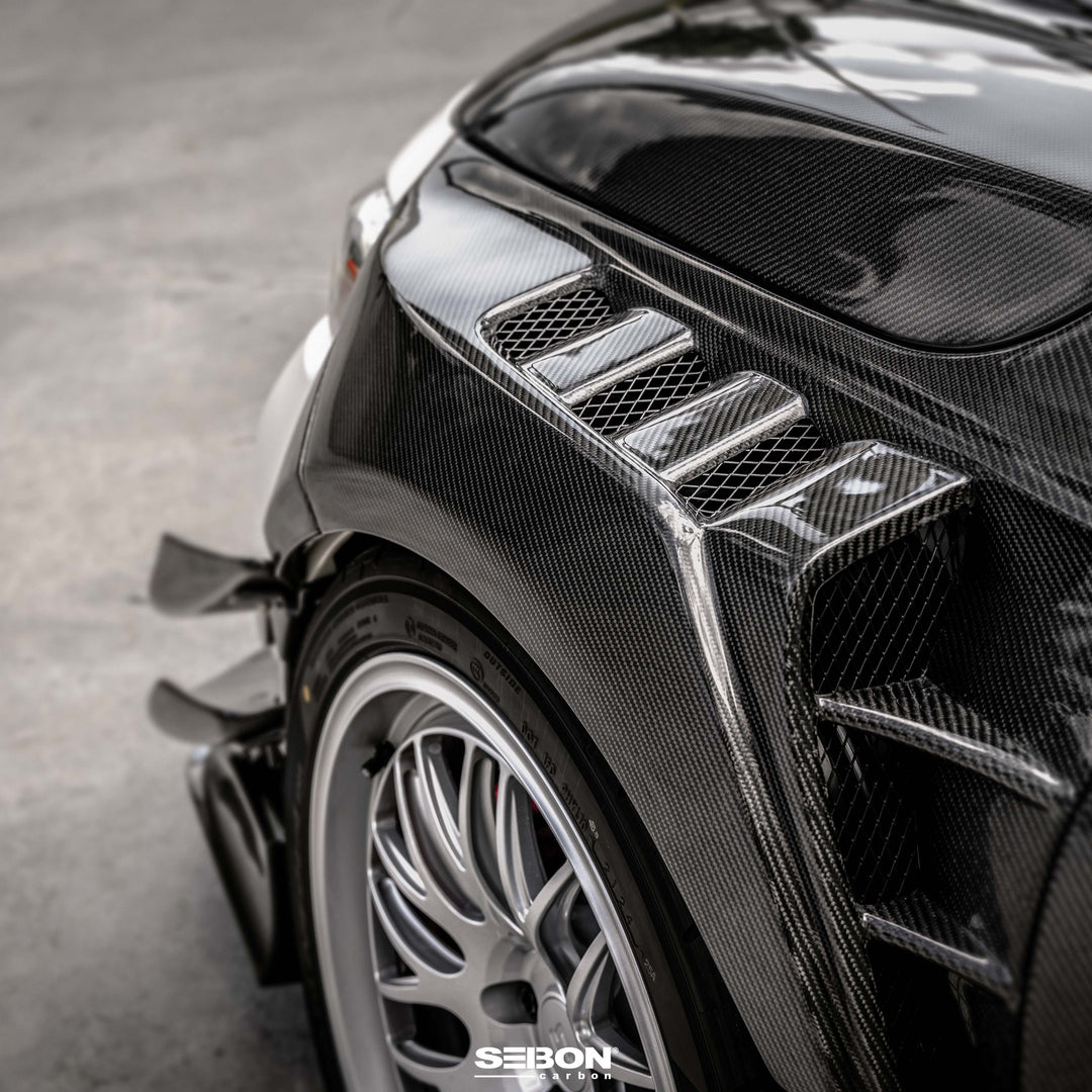 Seibon MB-Style Carbon Fiber Fenders for 2023-2026 Honda Civic Type R (20mm Wider) - image 9