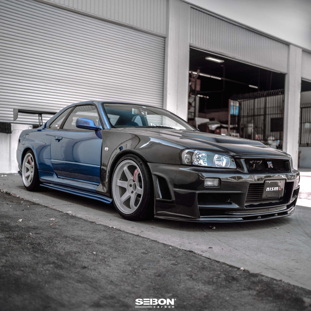 Seibon NSM-Style Carbon Fiber fenders for 1999-2002 Nissan Skyline R34 GT-R - image 11