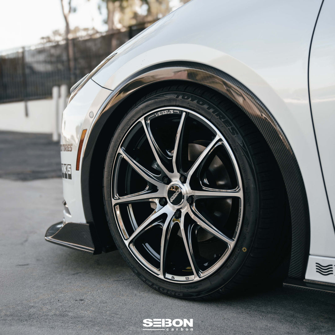 Seibon Carbon fiber Front Fender Trims for 2023-2026 Toyota Prius - image 5